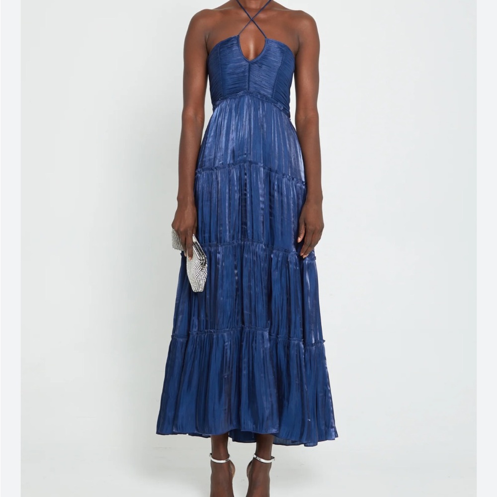 Abbeline Navy Blue Strapless Dress